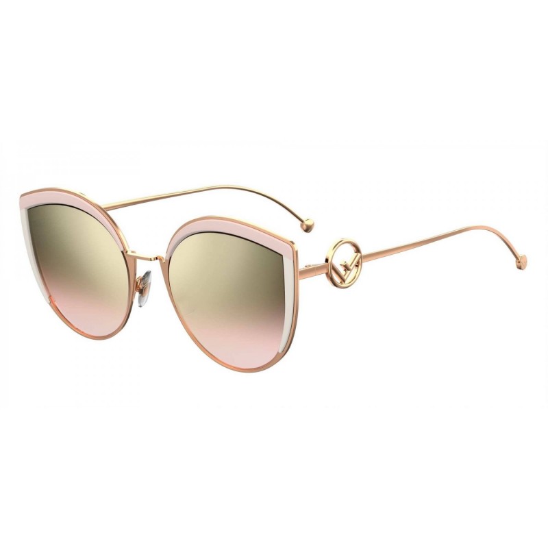 ganso Soportar Galleta Compra las gafas de sol Fendi FF 0290/S-35J (53) en rosa palo